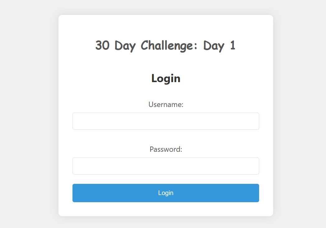 30DayChallengeDay1