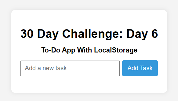 30DayChallengeDay6 image